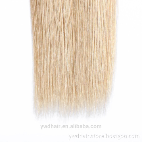 Honey Blonde Peruvian Virgin Hair Straight 7a 613 Platinum Hair Blond Remy Hair